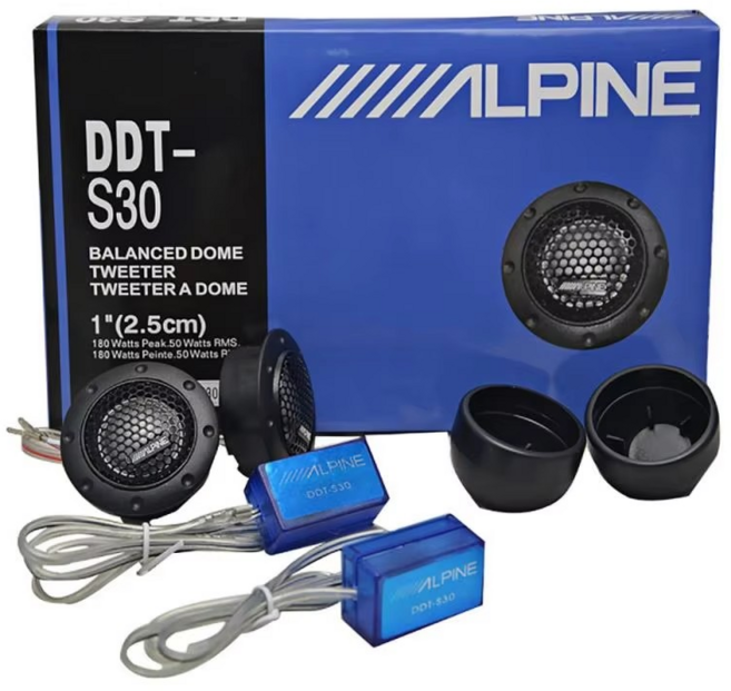 DDT-S30 알파인 트위터 BMW 벤츠 고음스피커 작업 DIY, 1세트