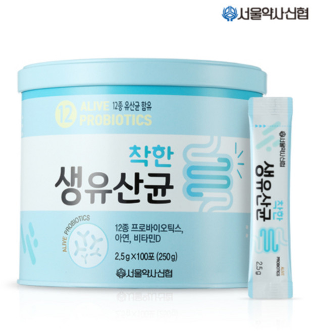 약사신협 착한생유산균 2.5g 100포 4개, 100회분