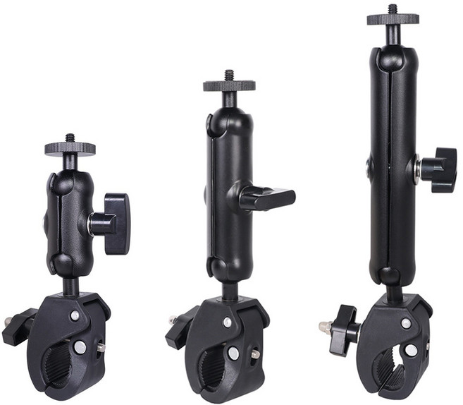 1/4 마운트 매직암 파이프 클램프 자전거 바이크 오토바이 핸들 거치대 카메라 액션캠 고프로 설치, AC-C19M(200mm), 1개, AC-C19M(200mm)