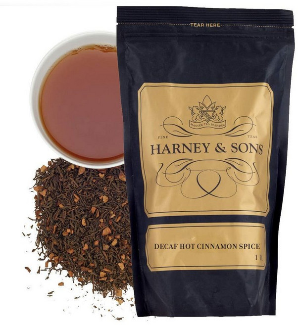 Harney & Sons 디카페인 핫 스파이스 루즈 티 시나몬 473.2ml(16온스) 163525, 1개
