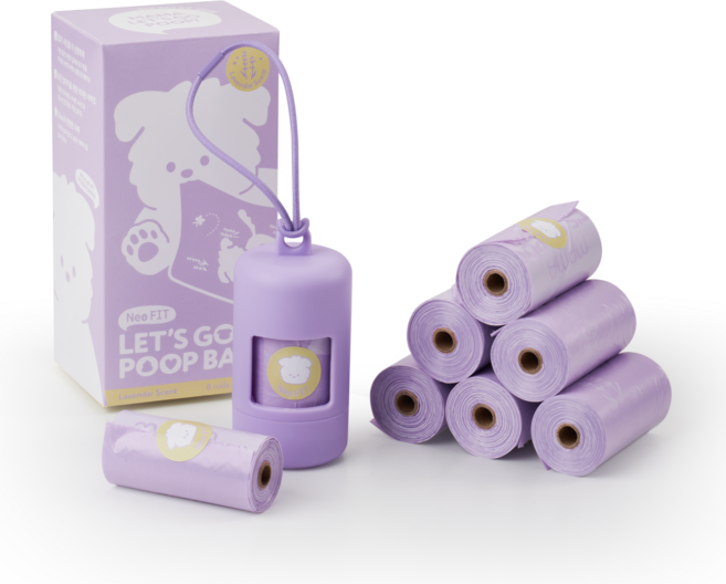 네오핏 렛츠고 풉백 + 케이스 세트, 퍼플, 120개입, 1개