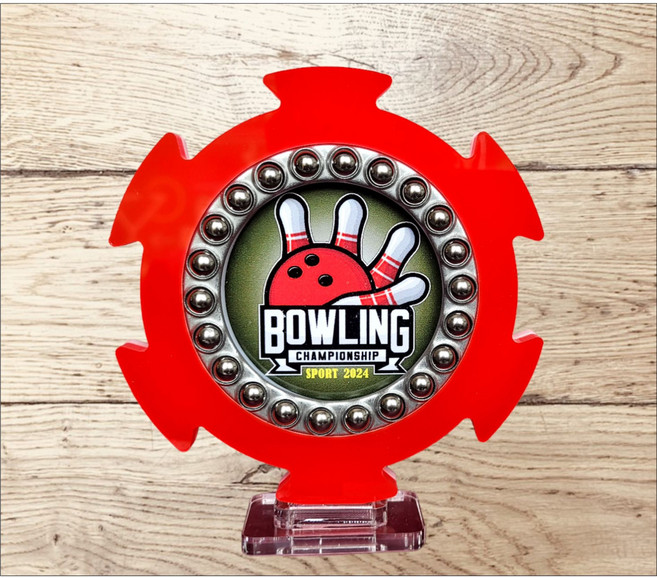 쉴드레드 볼링공 회전받침대, 레드, 1개