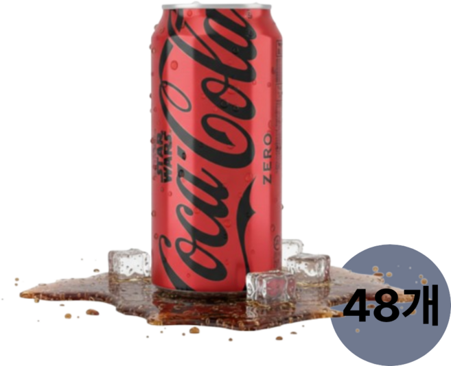 코카콜라 제로 490ml 24캔 2박스 (총 48개), 48개