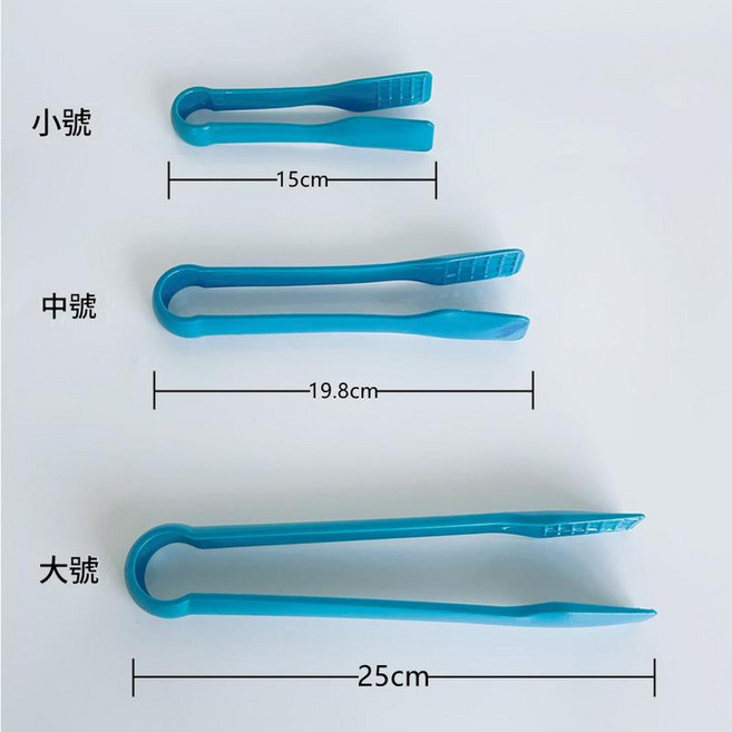 ABS 加厚塑膠冰夾 麵包夾 (附小、中、大三尺寸), 中號夾子19.8CM, 1個