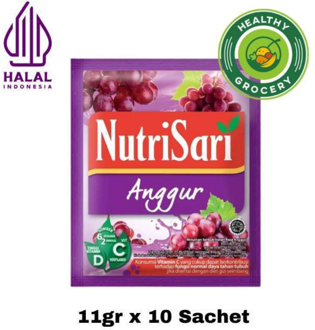 (250725-07) nutrisari Anggur 11gX10EA, nutrisari anggur11gx10EA, 11g