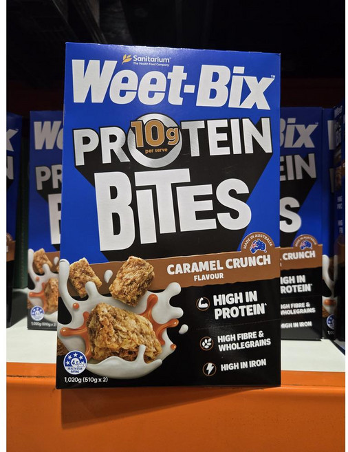 [코스트코] 위트빅스 프로틴 카라멜 크런치 510g X 2 1020g, 1개, 1.02kg