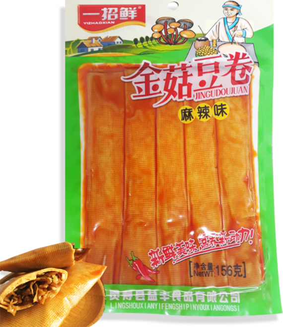 월월중국식품 향라맛 건두부말이 팽이버섯 건두부 156g, 1개