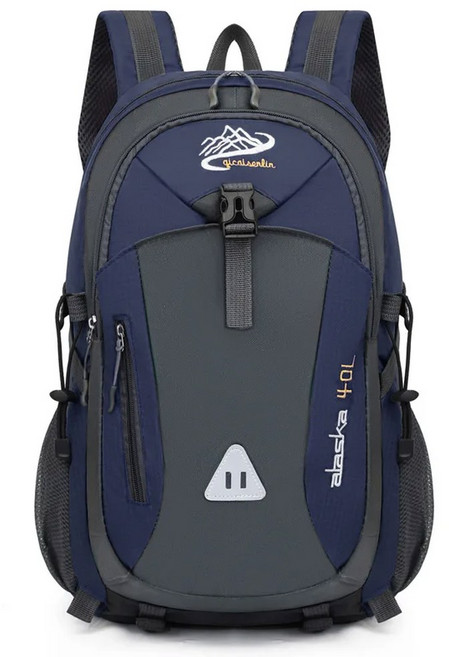노트북 백팩 새로운 40L 야외 하이킹 가방 남성과 여성의 어깨 스포츠 레저 여행 배낭 대용량, 52x30x20cm, dark blue