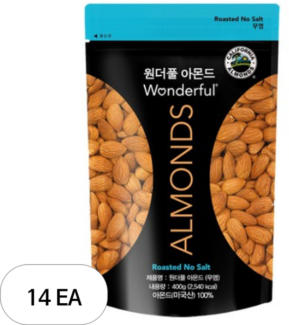 원더풀아몬드, 400g, 14개