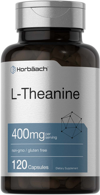 Horbaach L-茶胺酸 400毫克膠囊, 1個, 120錠