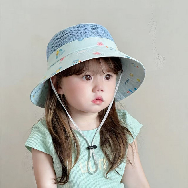 블랙체리 아동용 매쉬 벙거지 선햇