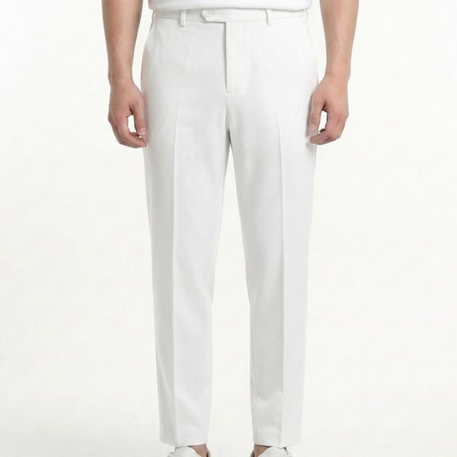 도시도시 남성용 시원한 스판 슬랙스 슬림핏 정장바지 오피스룩 그레이