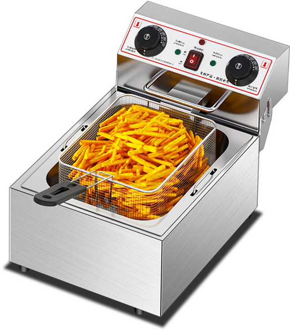 YUSHITE 전문 전기 튀김기 초두께 업소용튀김기, 10리터 1실린더(두께 증가)2.5KW