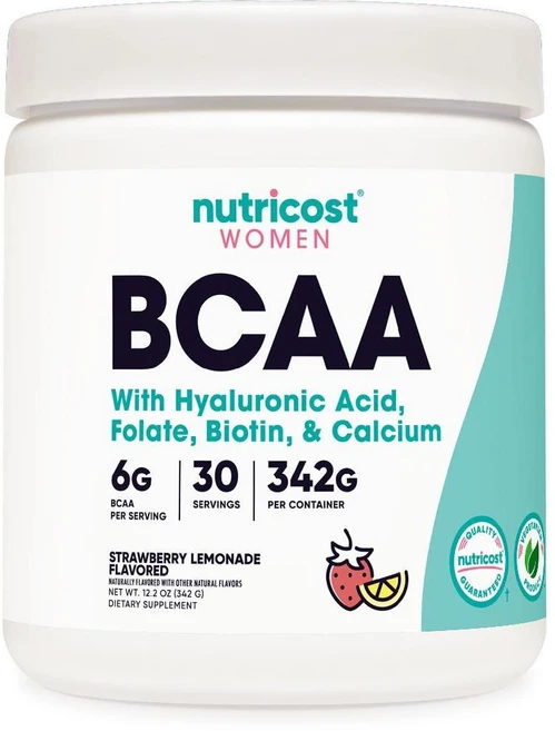 여성용 뉴트리코스트 BCAA (스트로베리 레모네이드 30회 제공량) - 여성을 위해, 1개, 342g - 쿠팡