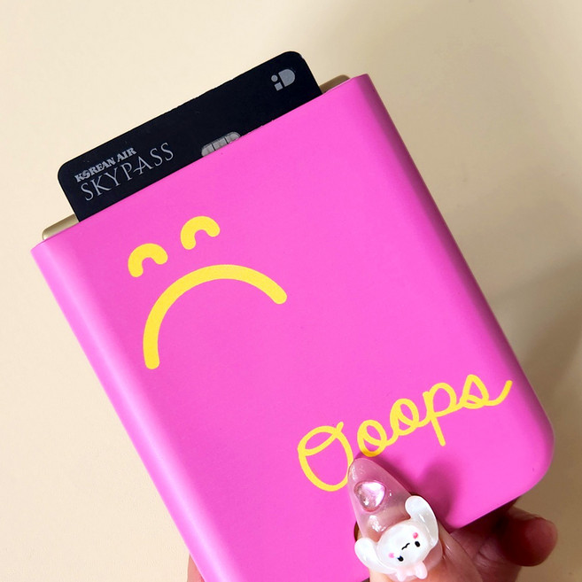 갤럭시Z플립 6 이모티콘 카드 하드 폰케이스 맥세이프 호환