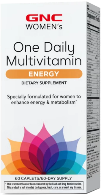 지엔씨 GNC 우먼 여성 원 데일리 멀티비타민 에너지 60 캡슐, 1개, 60회분 - 쿠팡