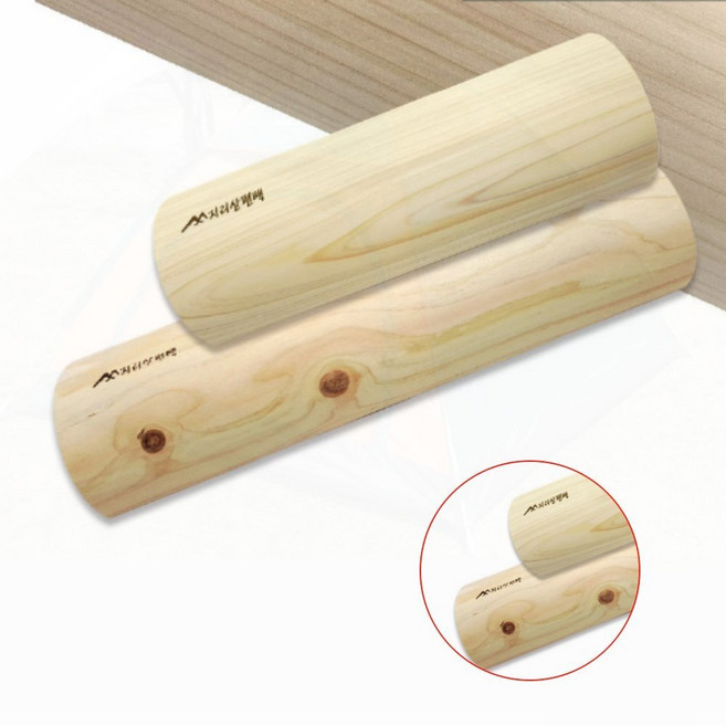 거북목 교정용 편백나무 목침 경추 지압 베개, 중