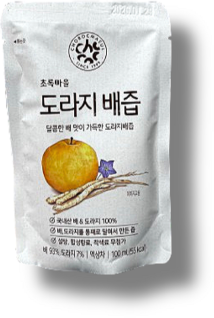 (초록마을) 도라지배즙(100mLx20입), 2L, 1개, 1개