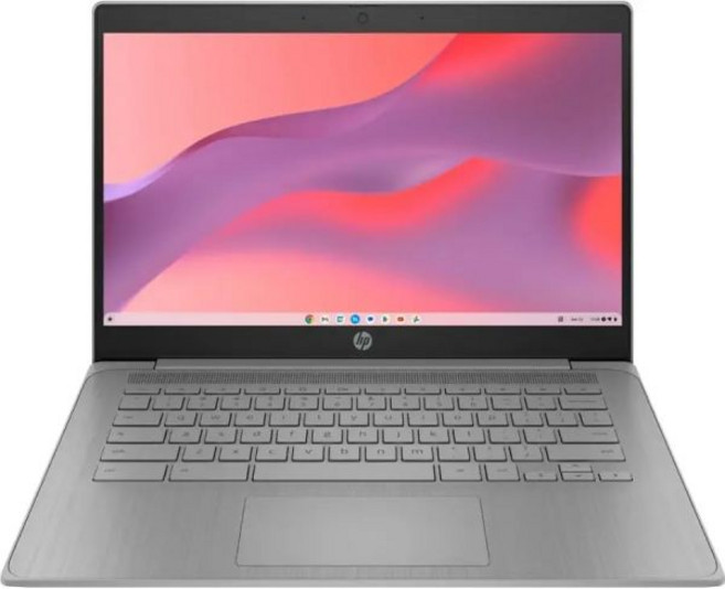 HP 2023 크롬북 노트북 14인치 디스플레이 인텔 셀러론 N4120 프로세서 4GB RAM 64GB eMMC UHD 그래픽 600 WiFi 블루투스 크롬 OS 모던 그레이, 4GB RAM | 64GB eMMC