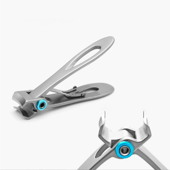 라이프핵 휴대용 스텐 두꺼운 손톱 발톱깎이 깍이, 1개, 실버