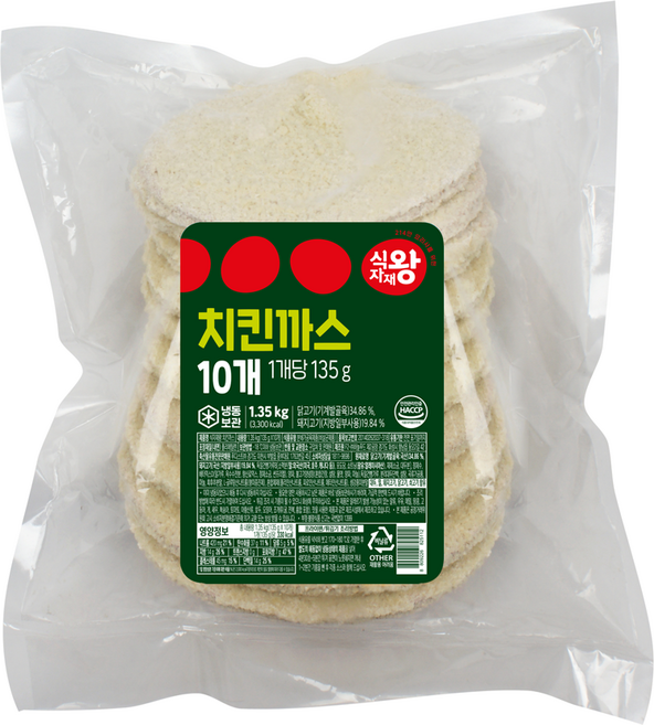 식자재왕 치킨까스135g x 10ea 1.35kg, 1개