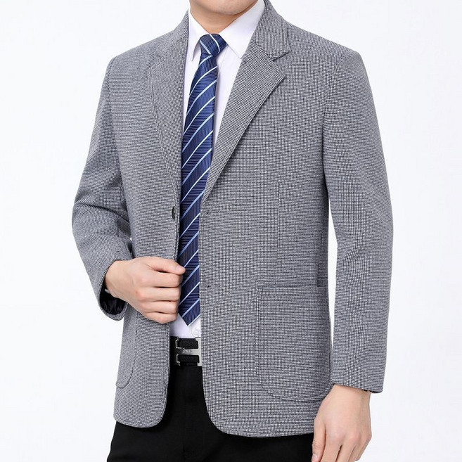 AOKADA 중년 남성 정장 자켓 루즈핏 봄 가을 블레이저 재킷