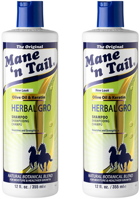 매인앤테일 디 오리지널 허벌 그로 샴푸, 2개, 355ml