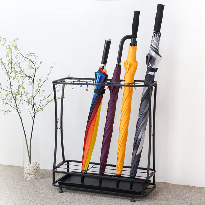 업소용 철제 우산꽂이 18구 물받이 식당 카페, 1개, 상세페이지 참조