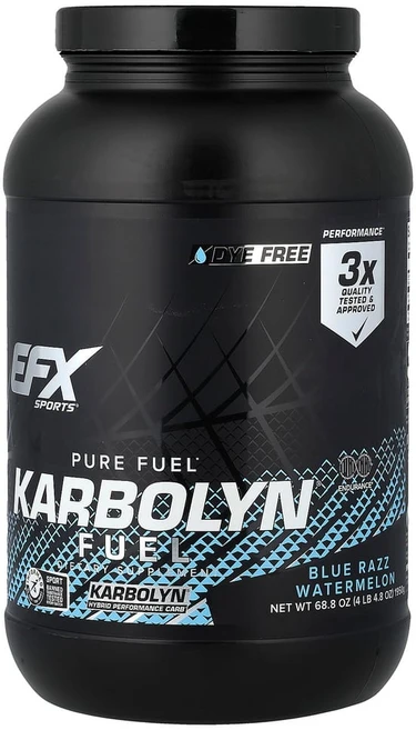 EFX Sports Pure Fuel Karbolyn Fuel® 블루 래즈 수박 1950g(4lb 4.8oz), EFX00257, 1.95kg, 1개 - 쿠팡