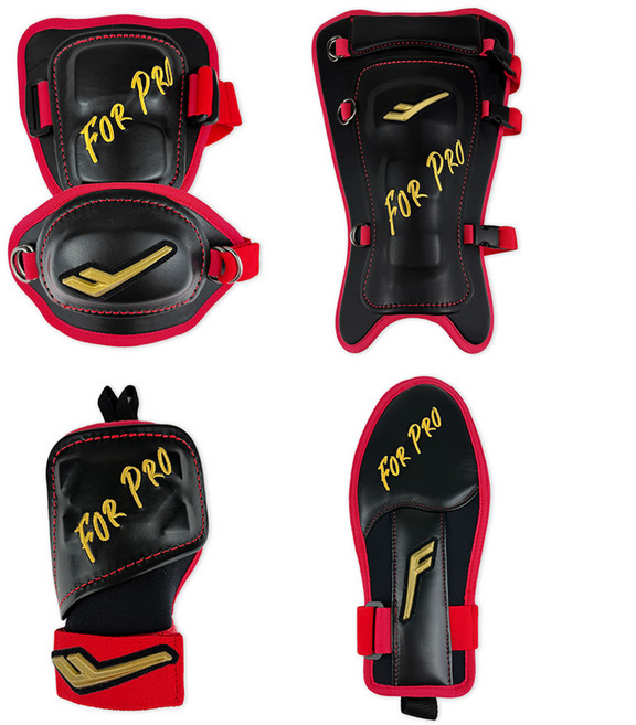 프로스펙스 포프로 타자 암가드 풋가드 주루장갑 손등가드 오지환1 선수모델 블랙/레드, 1개