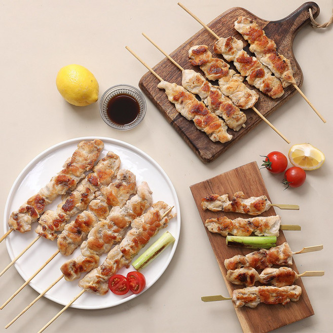 지구마을 국내산 수제 순살 닭꼬치 데리야끼, 2개, 250g