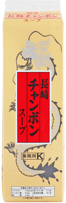 +젠미 나가사끼 짬뽕스프 1.8L 전문점 액상 양념, 1개