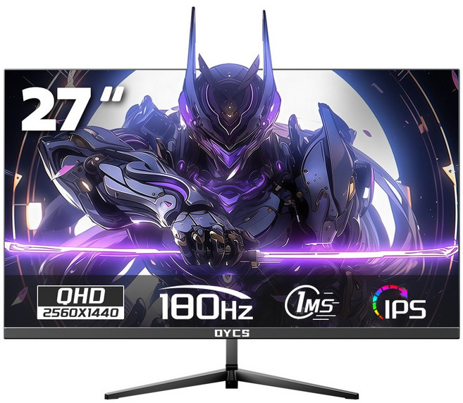 27인치 게임용 모니터 QHD 2K 100Hz평면 2k 180Hz UHD 4k 160Hz IPS 패널, 2560*1440 180Hz, 70cm