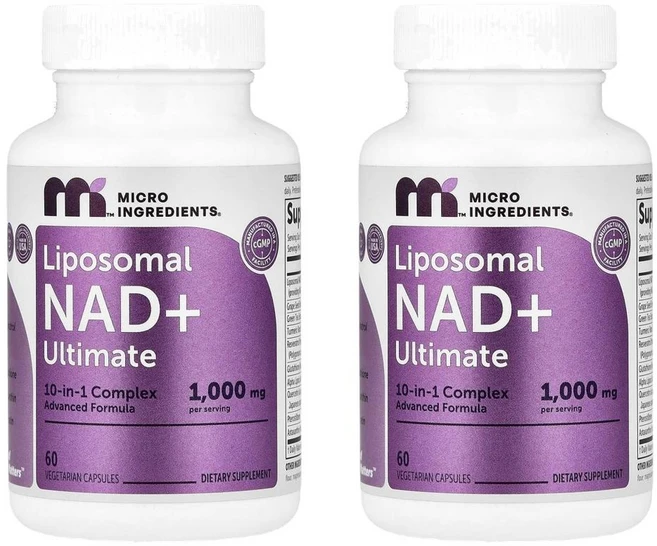 마이크로 인그리디언츠 리포소말 NAD+ 얼티메이트 Micro Ingredients Liposomal NAD + Ultimate 60정, 2개 - 쿠팡