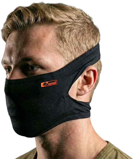 타이트엔드 M4 BLD 백리스 사계절 스포츠마스크 숏타입, 블랙, 2개