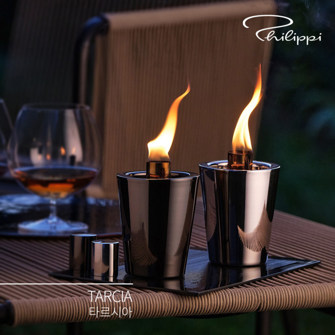 [필리피] 타르시아 캠핑용 오일 램프 파라핀 불멍 램프, 1개, 없음