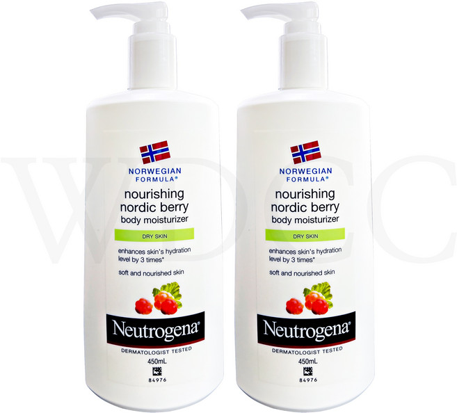 뉴트로지나 노르딕베리 모이스춰라이저 바디로션, 450ml, 2개