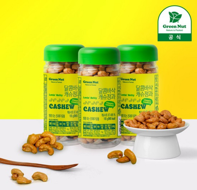 달콤바삭 캐슈정과 180g 캐슈넛강정, 1개
