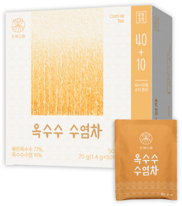 오색다원 옥수수수염차, 1개, 50개입, 1.4g