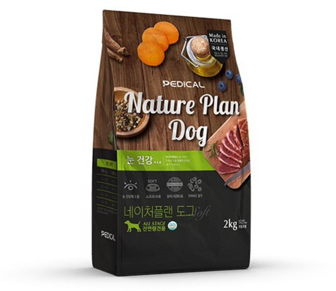 네이처플랜 강아지 소프트사료 눈건강 4p, 오리, 2kg, 1개