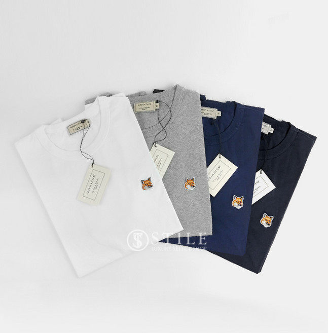 메종키츠네 폭스헤드 남녀 반팔 티셔츠 4가지 색상