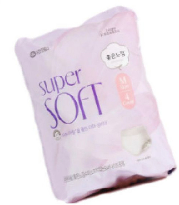 대용량 좋은느낌 수퍼소프트 입는오버나이트 대형 4P 4팩 1세트