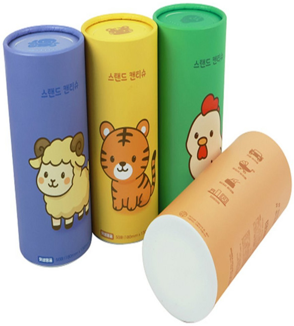 나우원픽 스탠드 캔티슈 4P 차량용화장지, 4개, 50매