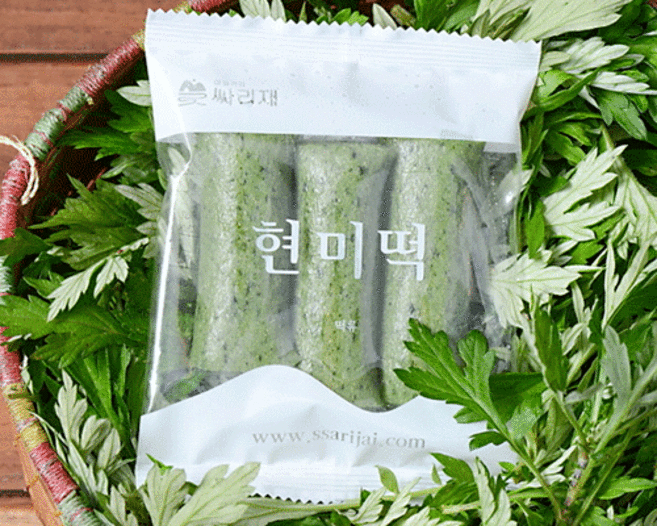 국산 유기농 쑥 현미 가래떡 마을기업싸리재, 100g, 10개