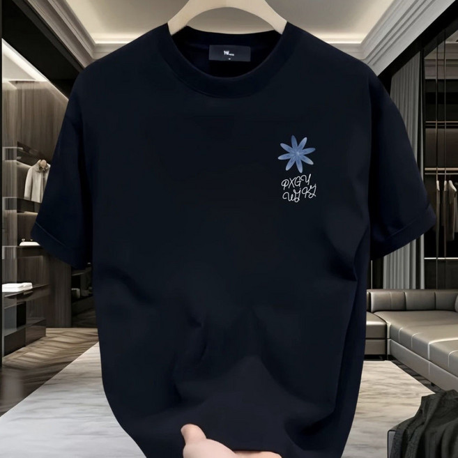 印花短袖T恤 寬鬆純棉休閒上衣 情侶衣 大尺碼