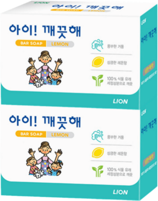 여드름비누 세수비누 아이깨끗해비누 100g 4개입 2개