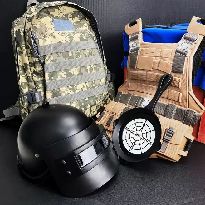 할로윈 코스프레 배틀그라운드 게임 A세트 아이템 세트 제다이 서바이벌 헬멧 수트