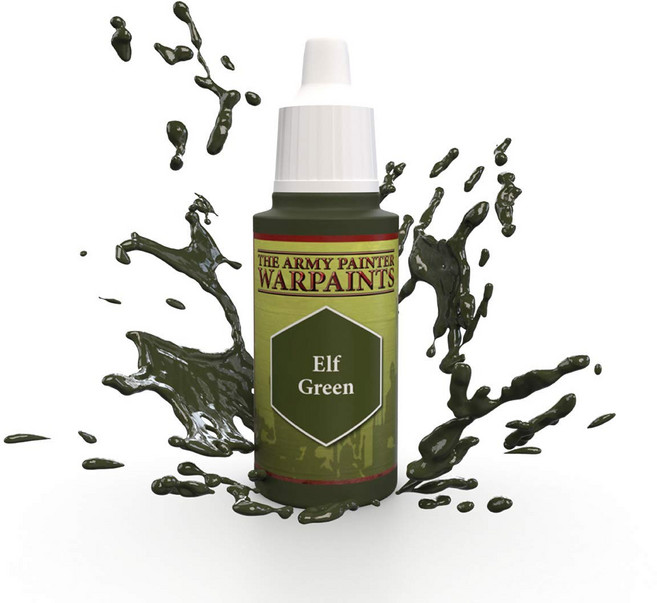 육군 화가 엘프 그린 워페인트 - 테이블탑 롤플레잉 보드 The Army Painter Elf Green Warpaint - Acrylic Non-Toxic Heavily Pi, 1개