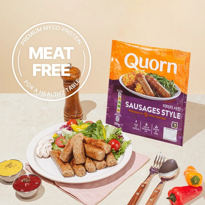 퀀 소시지 스타일 Quorn Sausages Style 식물성 대체육 고기, 1개, 336g - 쿠팡