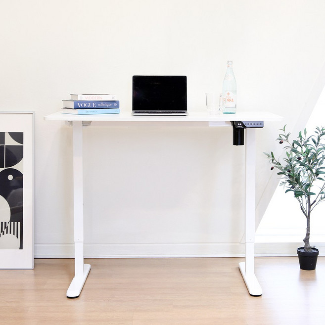 루나랩 모션데스크 높이조절 스탠딩 높낮이조절 전동 책상 슬림 1200, 모션데스크 슬림 화이트, 1200mm (기사설치)